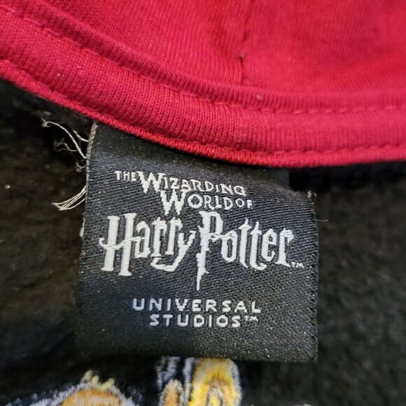 Harry Potter Men’s Hoodie Hogwarts Embroidered Full Zip Medium Universal Studios - Picture 5 of 12